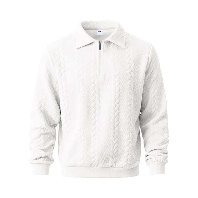 Classic Zip Cable Sweater