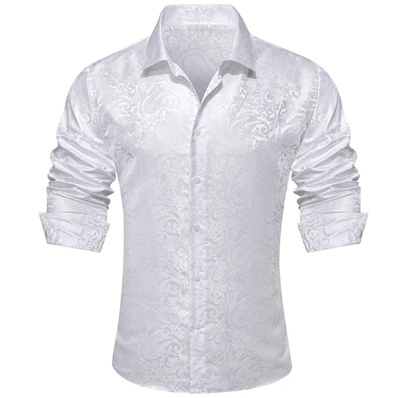 Silk Feel Paisley Comfort Shirt