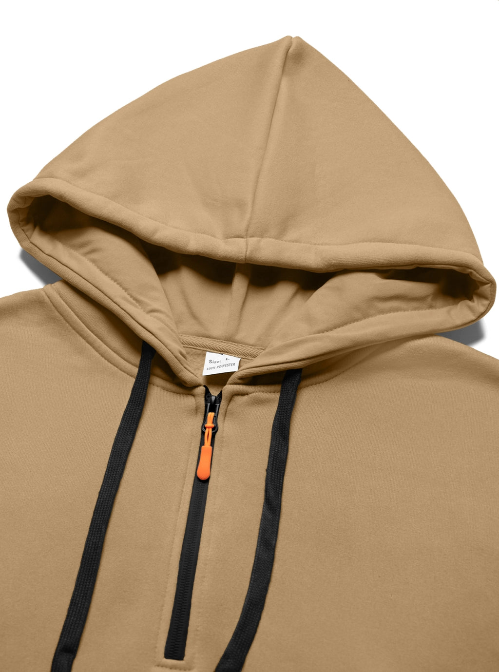 Autumn And Winter Men's Fleece Zipper Sweatshirt Fashionable Hoodie Multi-pocket Overalls Suit