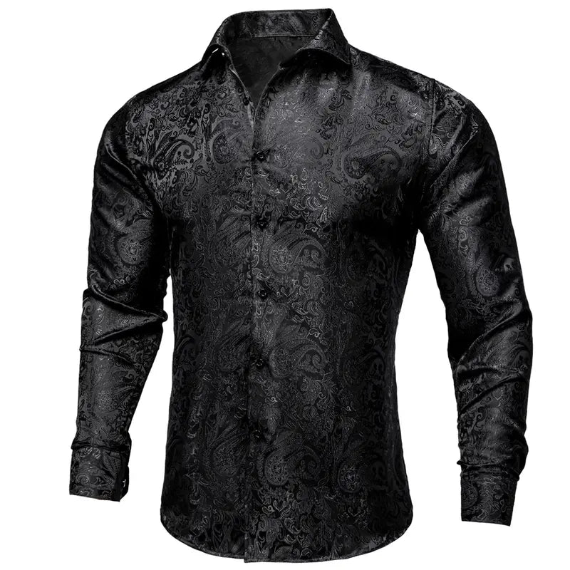 Silk Feel Paisley Comfort Shirt