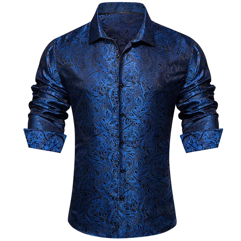 Silk Feel Paisley Comfort Shirt