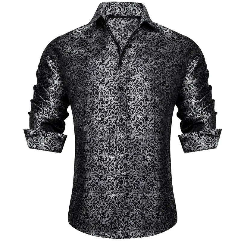 Silk Feel Paisley Comfort Shirt