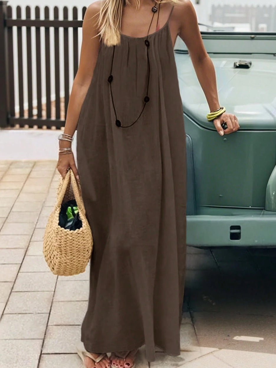 Classic Backless Maxi Dress