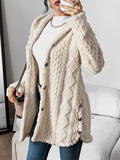 Plush Hooded Cardigan