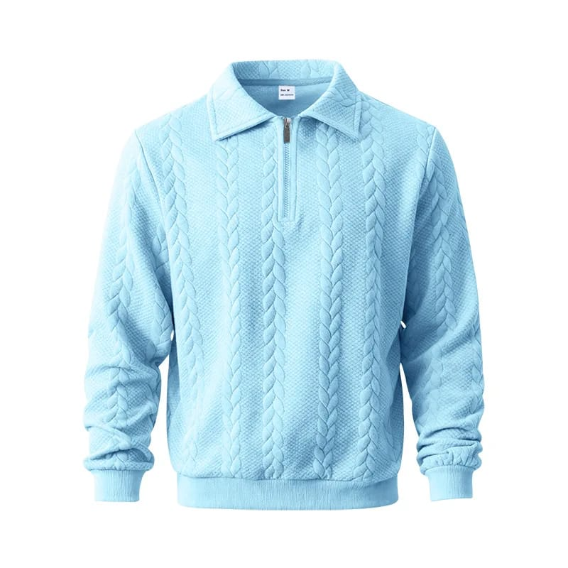 Classic Zip Cable Sweater